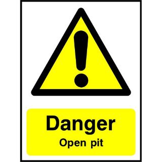 Picture of "Danger Open Pit" Sign 