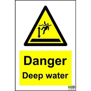Picture of Danger Deep Water Safety Sign