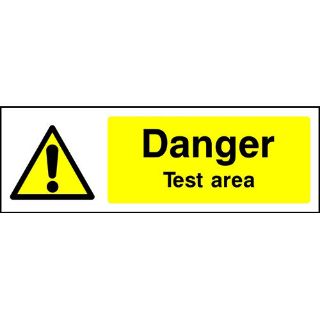 Picture of "Danger Test Area" Sign 