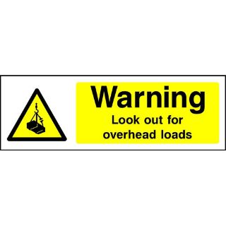 Picture of "Warning Look Out For Overhead Loads" Sign