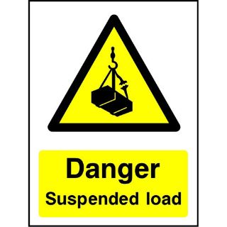 Picture of "Danger Suspended Load" Sign 