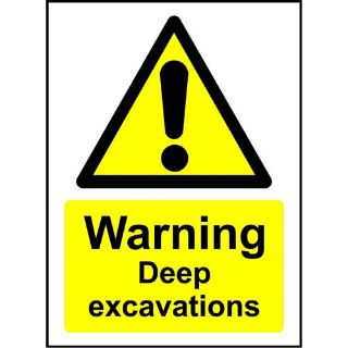 Picture of Warning Deep Excavations Sign