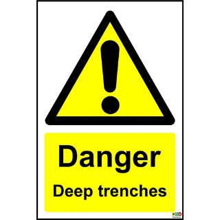 Picture of Danger Deep Trenches Sign