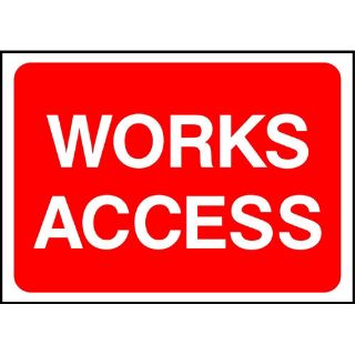 Picture of "Work Access" Sign 