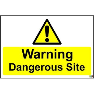 Picture of Warning Dangerous Site Sign