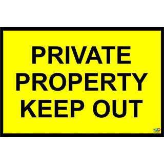 Picture of Private Property Keep Out Safety Sign