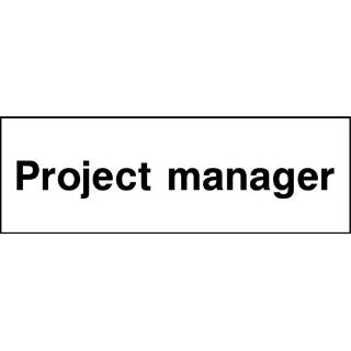 Picture of "Project Manager" Sign