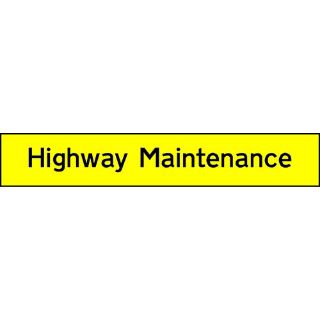 Picture of "Highway Maintenance" Sign