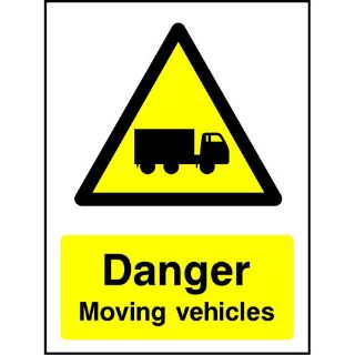 Picture of "Danger Moving Vehicles" Sign 