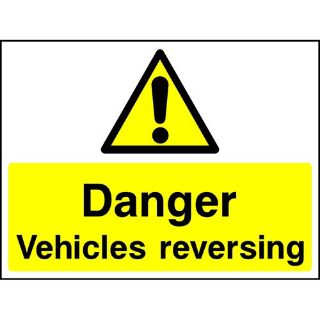 Picture of "Danger Vehicles Reversing"Sign