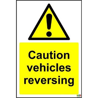 Picture of Warning Caution Vehicles Reversing Safety Sign