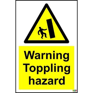 Picture of Warning Toppling Hazard Sign 
