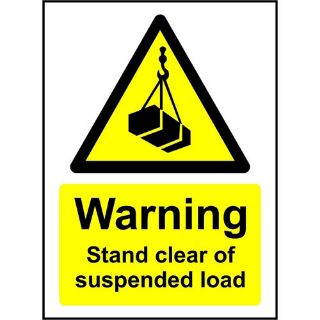 Picture of Warning Stand Clear Of Suspended Load Safety Sign