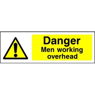 Picture of "Danger Men Working Overhead" Sign