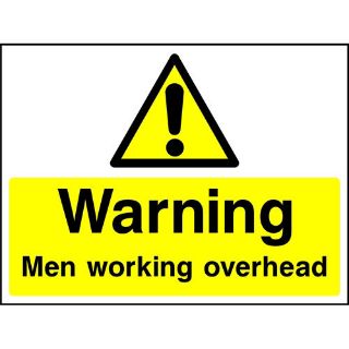 Picture of "Warning Men Working Overhead" Sign