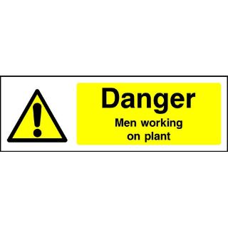 Picture of "Danger Men Working On Plant" Sign 