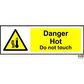 Picture of Warning Signs Danger Hot Do Not Touch Safety Sign 