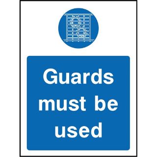 Picture of "Guards Must Be Used" Sign 