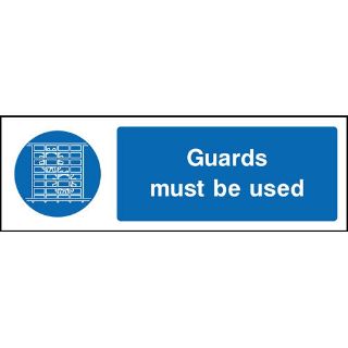 Picture of "Guards Must Be Used" Sign 