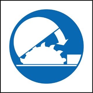 Picture of "Adjustable Guard Picture Symbol" Sign 