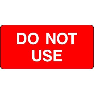 Picture of "Do Not Use" Sign 