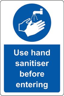 Picture of Use hand sanitiser before entering 