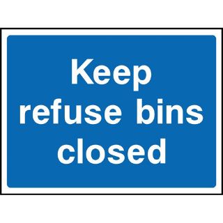 Picture of "Keep Refuse Bins Closed" Sign 