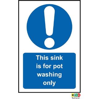 Picture of This Sink Is For Pot Washing Only Sign