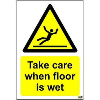 Picture of Take Care When Floor Is Wet Sign