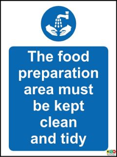 Picture of The food preparation area must be kept clean and tidy 