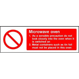 KPCM | "Microwave Oven" Sign | Made in the UK