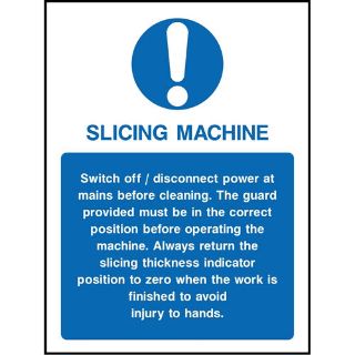 Picture of "Slicing Machine" Sign 