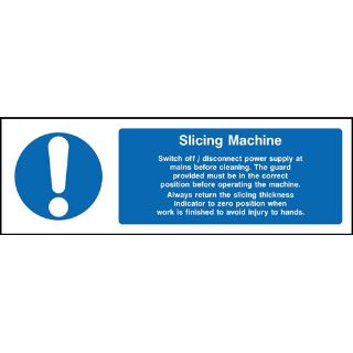 Picture of "Slicing Machine" Sign 