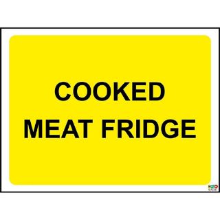 Picture of Cooked Meat Fridge Sign