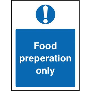 Picture of "Food Preperation Only" Sign 