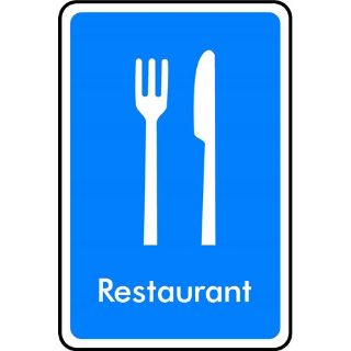 Picture of "Knife And Fork Symbol" Sign 