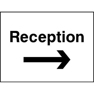 Picture of "Reception -With Right Arrow" Sign 