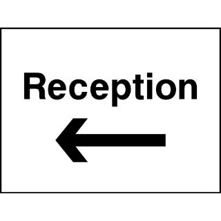 Picture of "Reception -With Left Arrow" Sign 