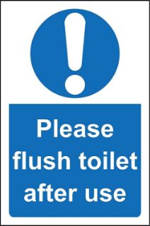 Picture of Please flush toilet after use 