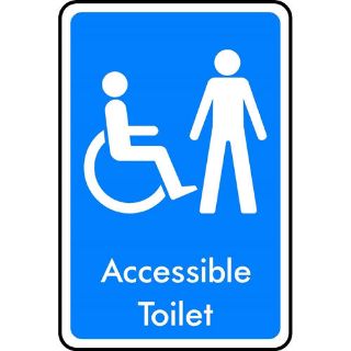 Picture of "Male Wheelchair Acessible Toilet Sign" 