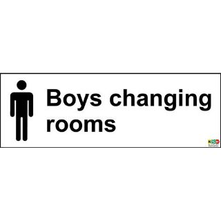 Picture of Boys Changing Rooms Sign
