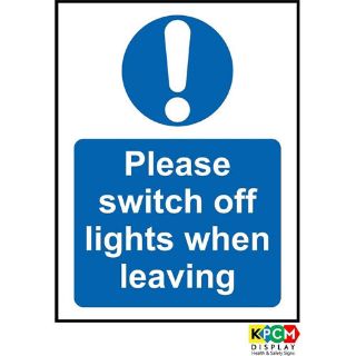 Picture of Please Switch Off Light When Leaving Safety Signs