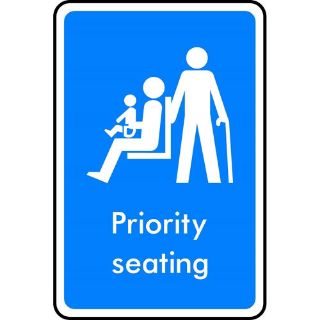 Picture of "Priority Seating" Sign 