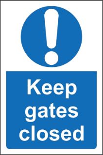 Picture of Keep gates closed 