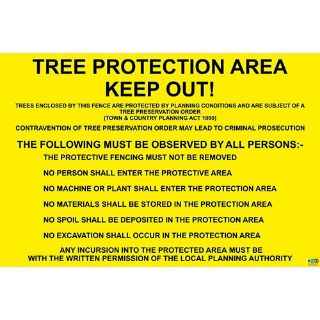 Picture of Tree Protection Area Keep Out Sign