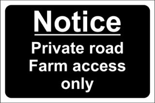 Picture of Private road farm access only