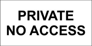Picture of Private no access