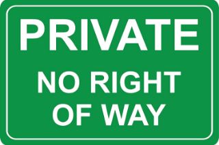 Picture of Private no right of way