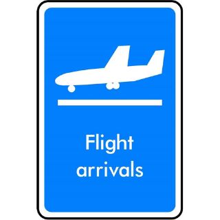 Picture of "Flight Arrivals" Sign 