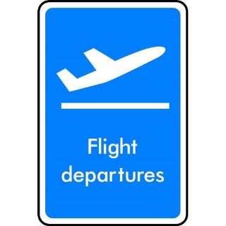 Picture of "Flight Departures" Sign 